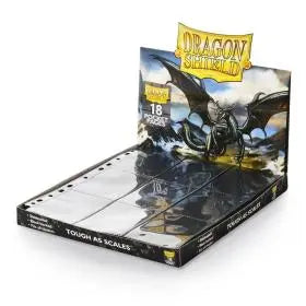 Boîte de 50 feuilles Dragon Shield 18 cases Clear – rangement latéral pour cartes à collectionner TCG