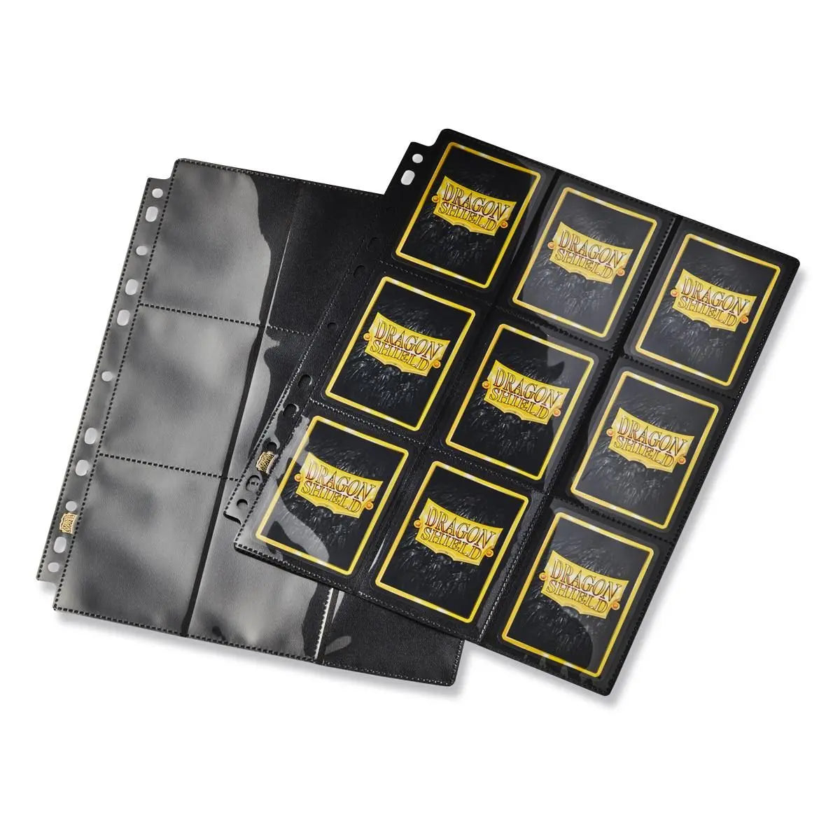 Dragon Shield – Feuilles de classeur 18 cases Clear – pochettes polypropylène transparentes pour cartes TCG format standard
