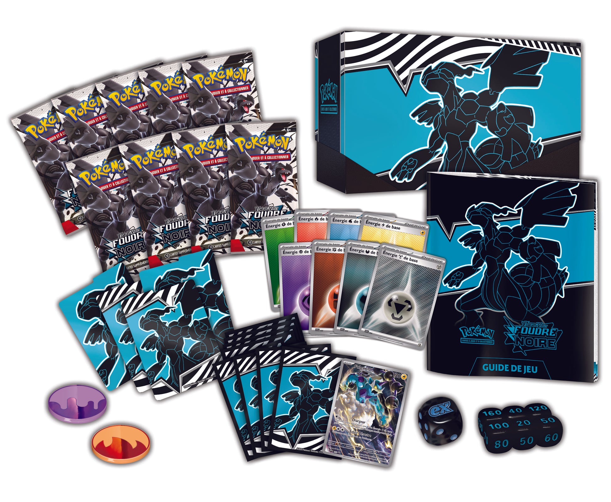 Coffret Dresseur d'Élite Pokémon Foudre Noire - Vue d'ensemble