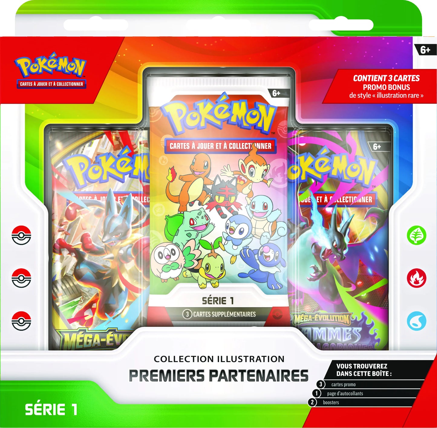Coffret Pokémon Premiers Partenaires Série 1 – boîte collector illustration rare JCC FR