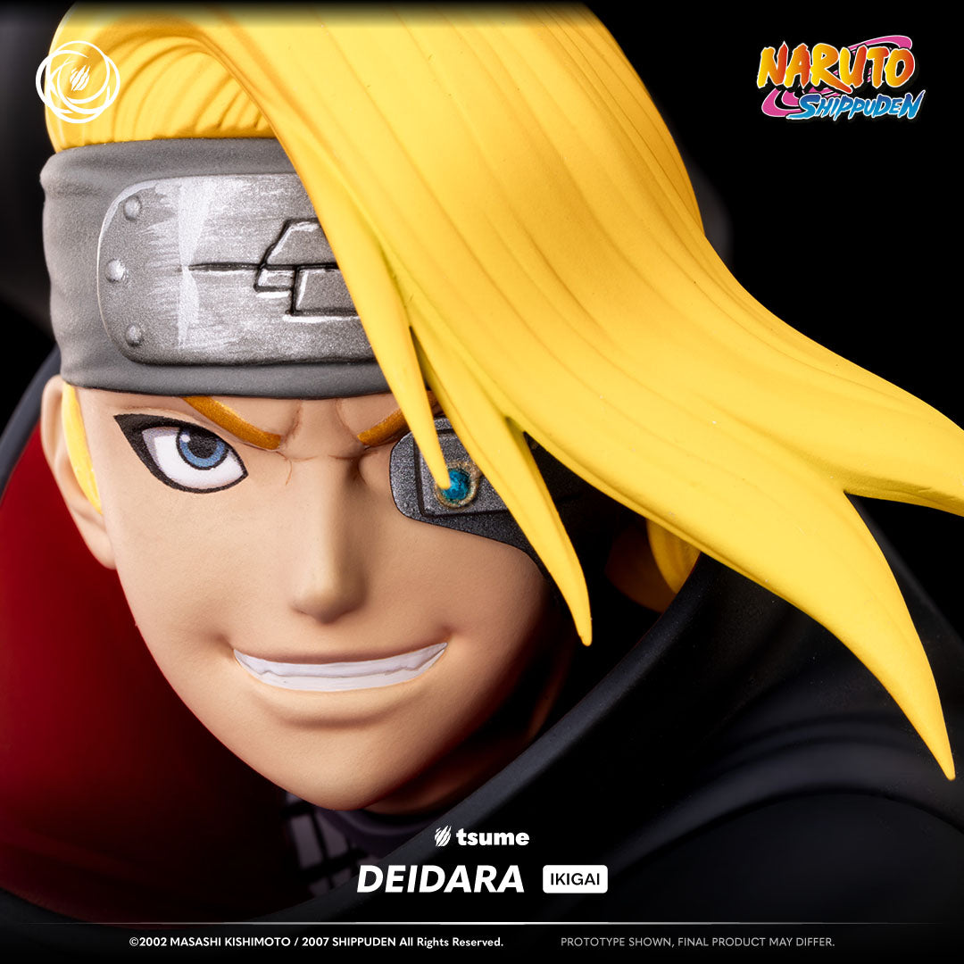 Statue Tsume Deidara Ikigai gros plan détails visage Naruto Shippuden 1/6