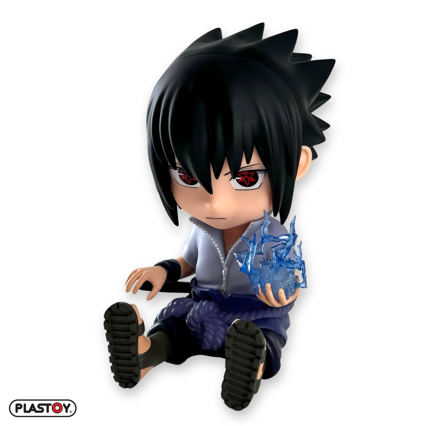 Tirelire Sasuke Uchiha - Vue complète de la figurine tirelire officielle