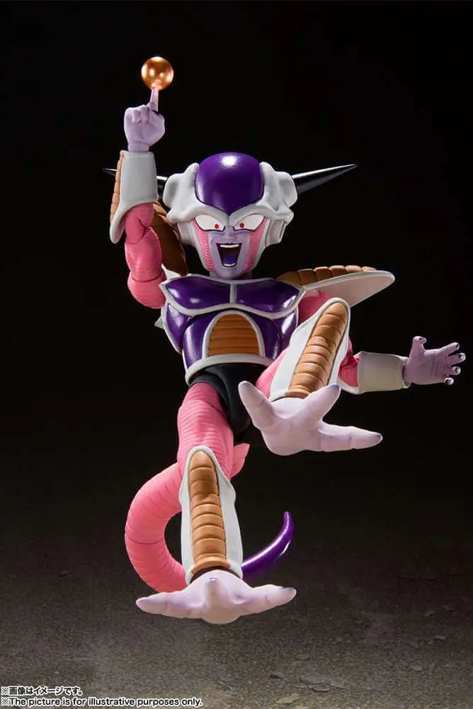 Figurine Freezer First Form Pod Set S.H.Figuarts Bandai - pose menaçante tyran galactique première forme Dragon Ball Z