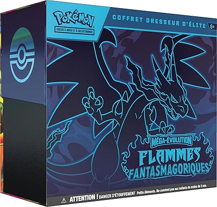 Coffret Dresseur d'Elite Pokémon ME02 Flammes Fantasmagoriques Dracaufeu - ETB français