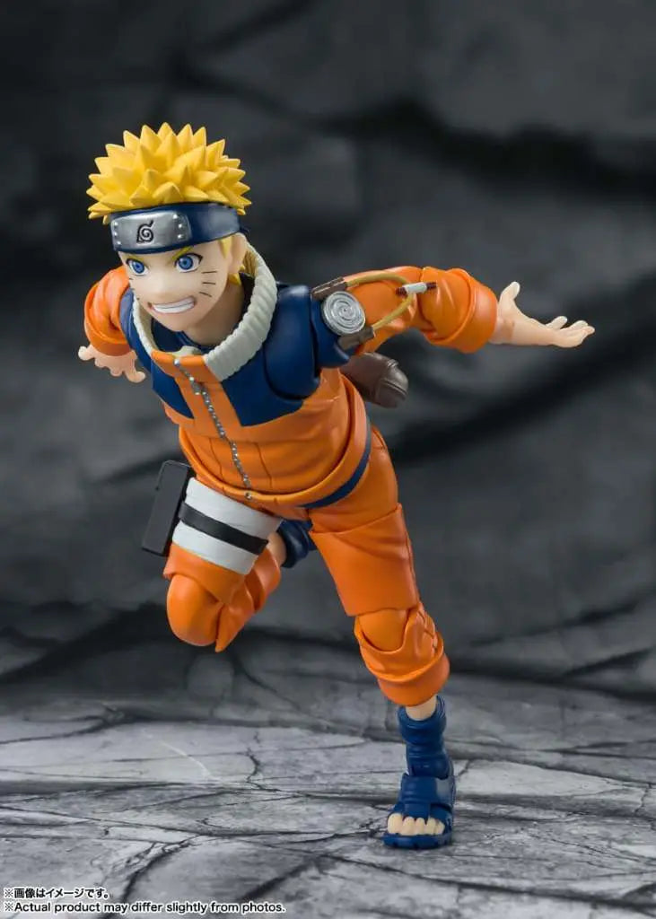 Naruto S.H.Figuarts vue de face - Détails sculpture premium Tamashii Nations