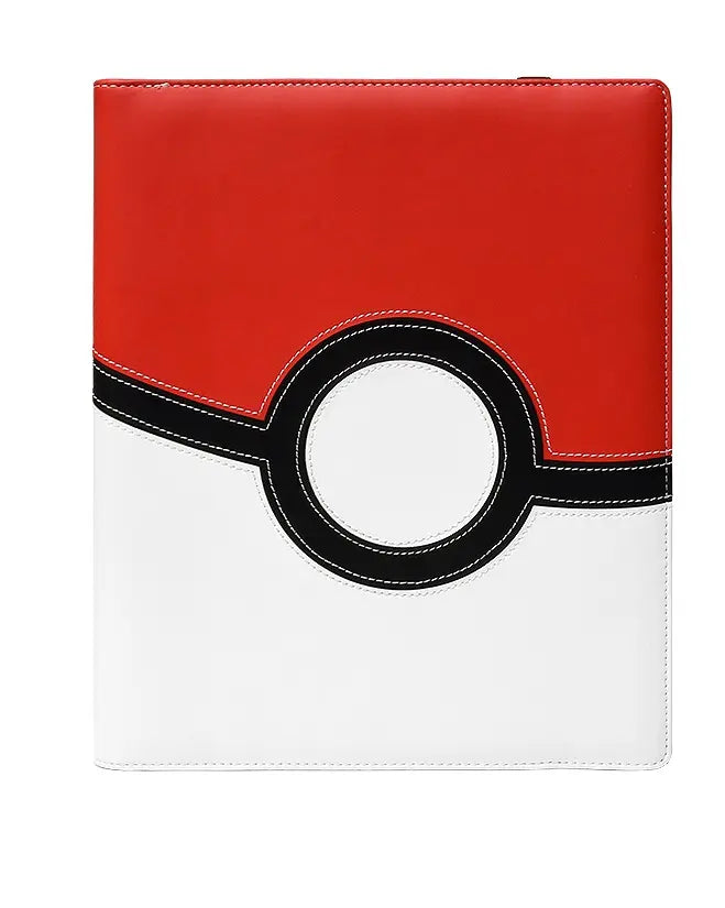 Ultra Pro Pokémon Premium Portfolio Pro A4 Poké Ball - couverture similicuir rouge et blanc