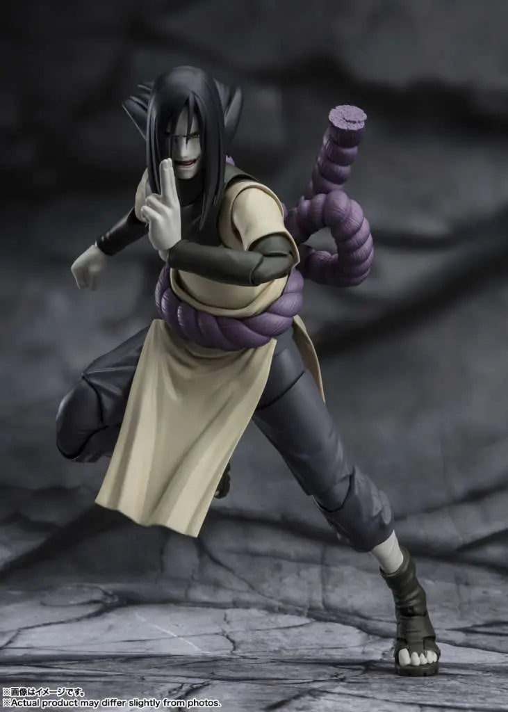 Orochimaru S.H.Figuarts Naruto Shippuden - Détails sculpture faciale antagoniste