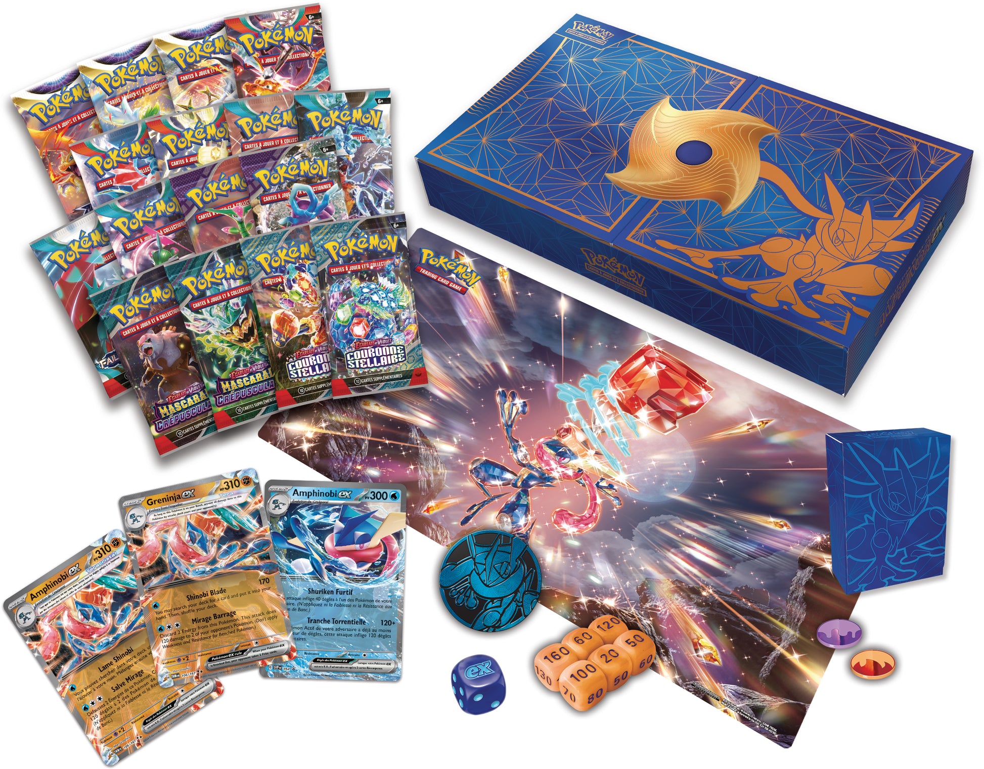Collection Ultra-Premium Amphinobi-ex Pokémon JCC - Vue d'ensemble