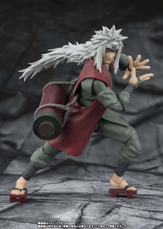 Figurine S.H.Figuarts Jiraiya Naruto en mode Sage Héroïque - vue de face