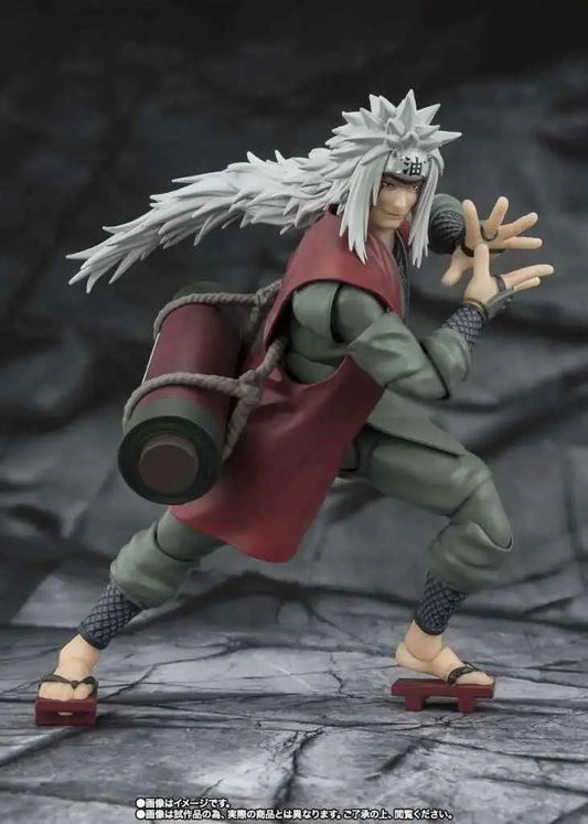 Figurine Jiraiya Sage Mode Hidden Leaf Heroic S.H.Figuarts Bandai - vue principale Naruto Shippuden