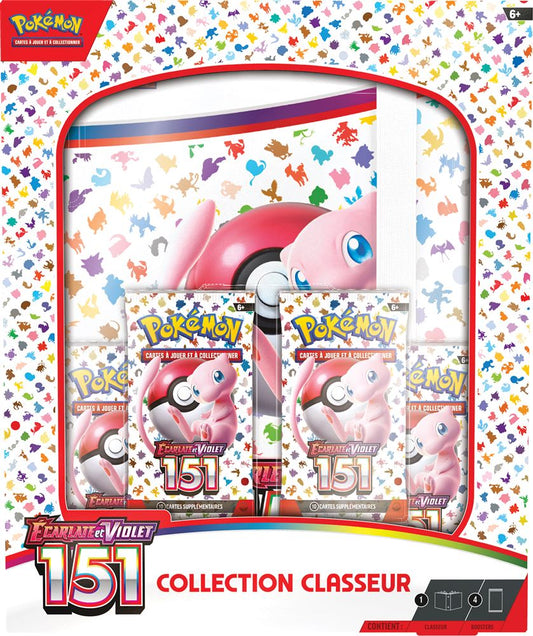 Coffret classeur Pokémon 151 Ecarlate et Violet EV3.5 en français avec 4 boosters
