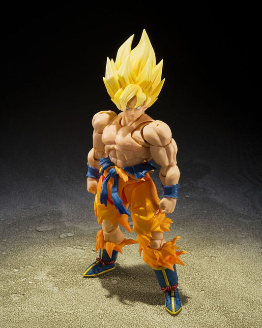 Figurine Dragon Ball Z Legendary Super Saiyan Son Goku S.H.Figuarts - vue de face