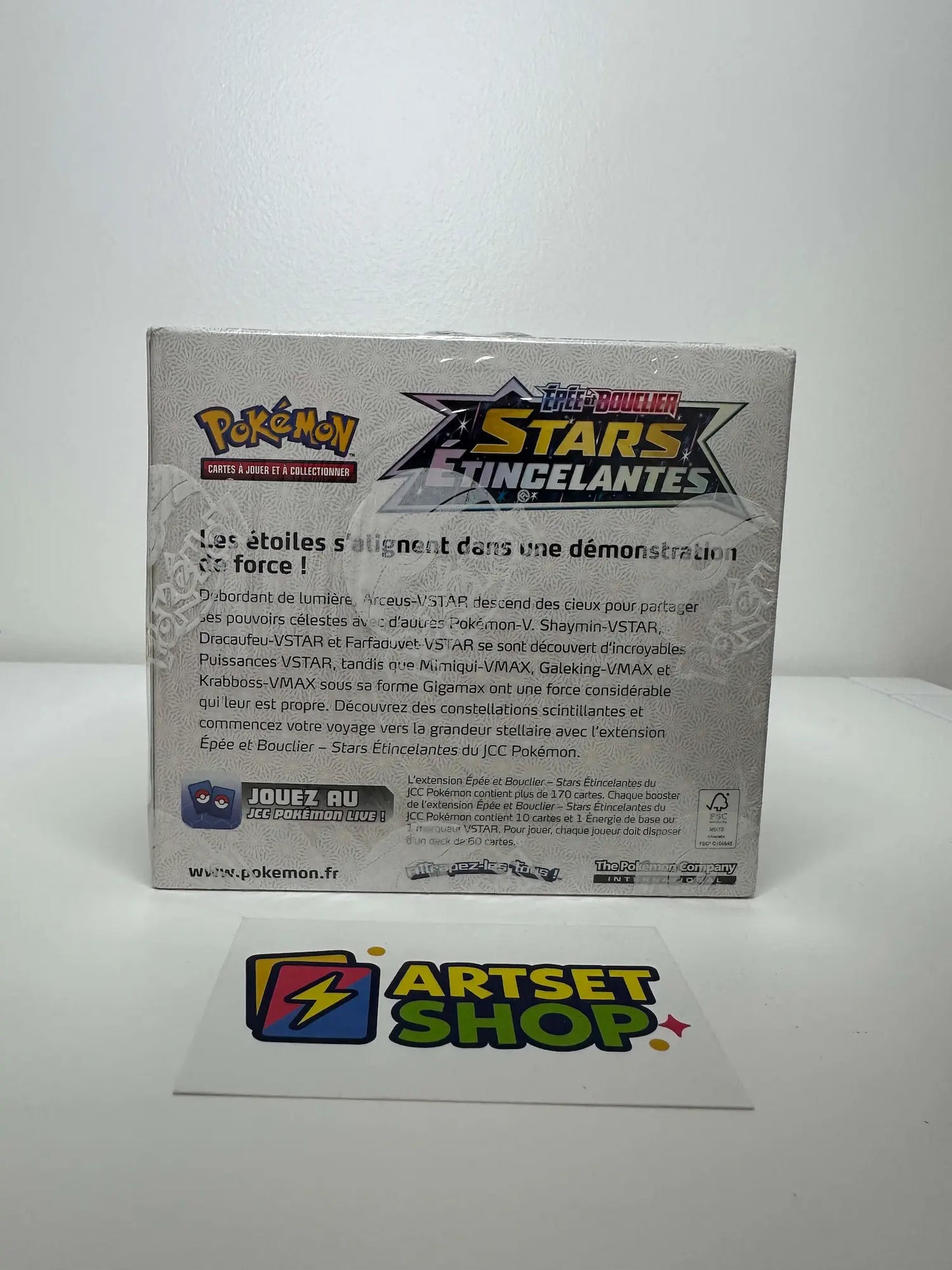 Détail du display Pokémon EB9 Stars Étincelantes - édition française Épée et Bouclier