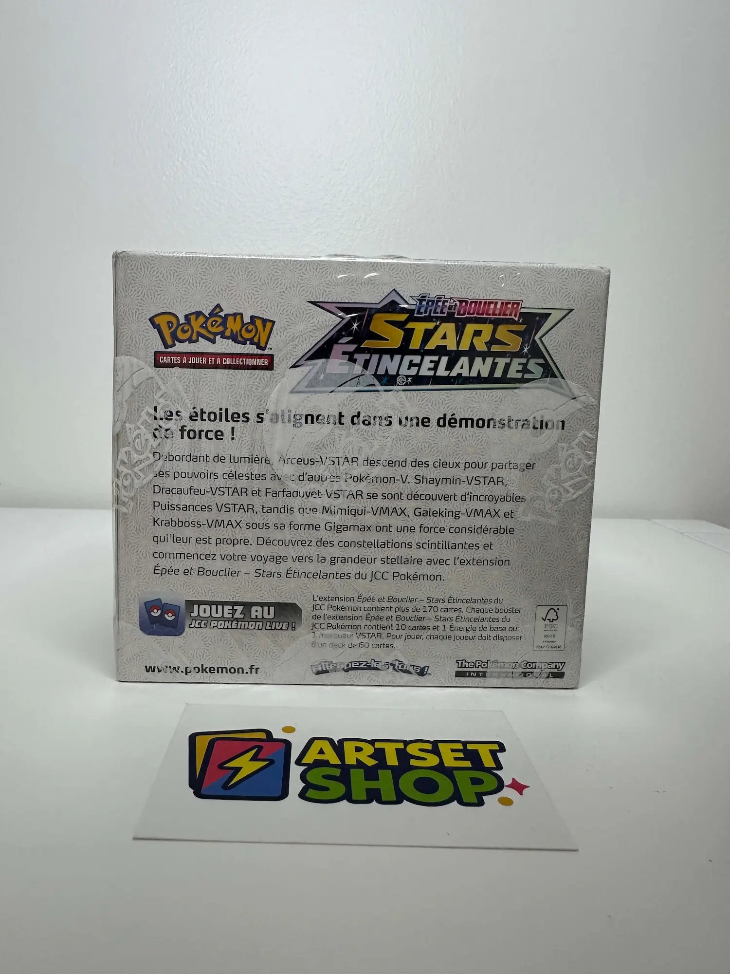 Détail du display Pokémon EB9 Stars Étincelantes - édition française Épée et Bouclier