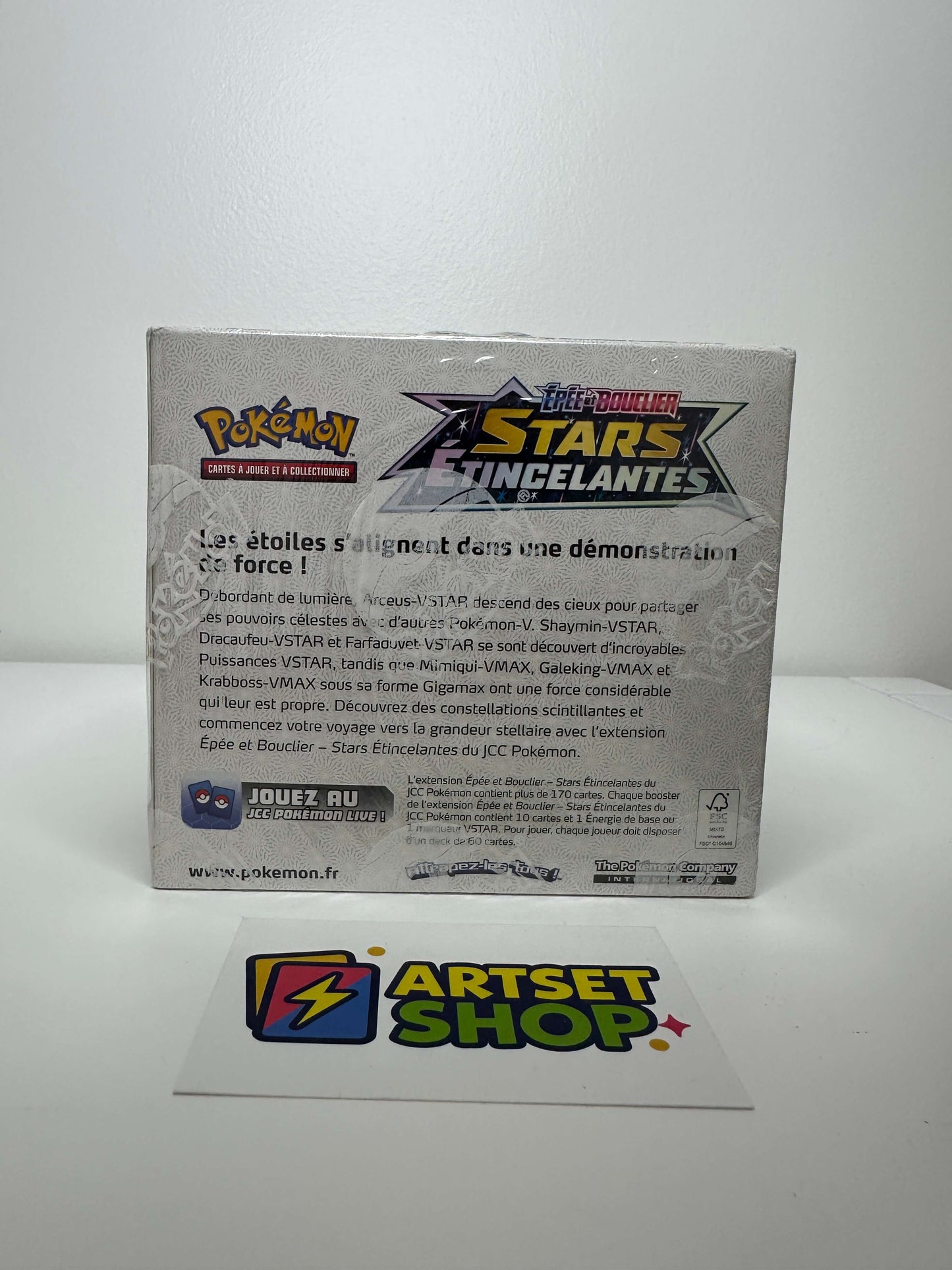 Détail du display Pokémon EB9 Stars Étincelantes - édition française Épée et Bouclie