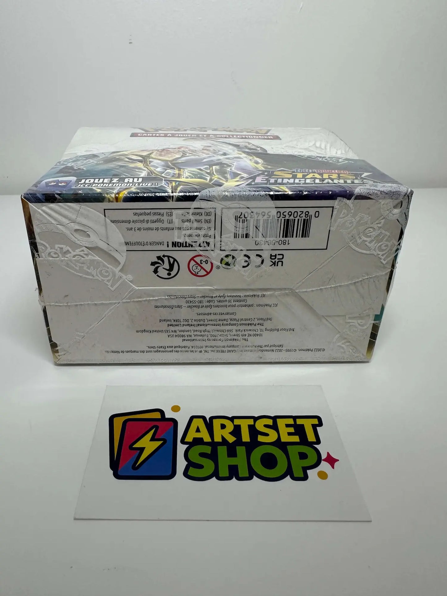 Display Pokémon Stars Étincelantes EB9 vintage - vue avec code-barres