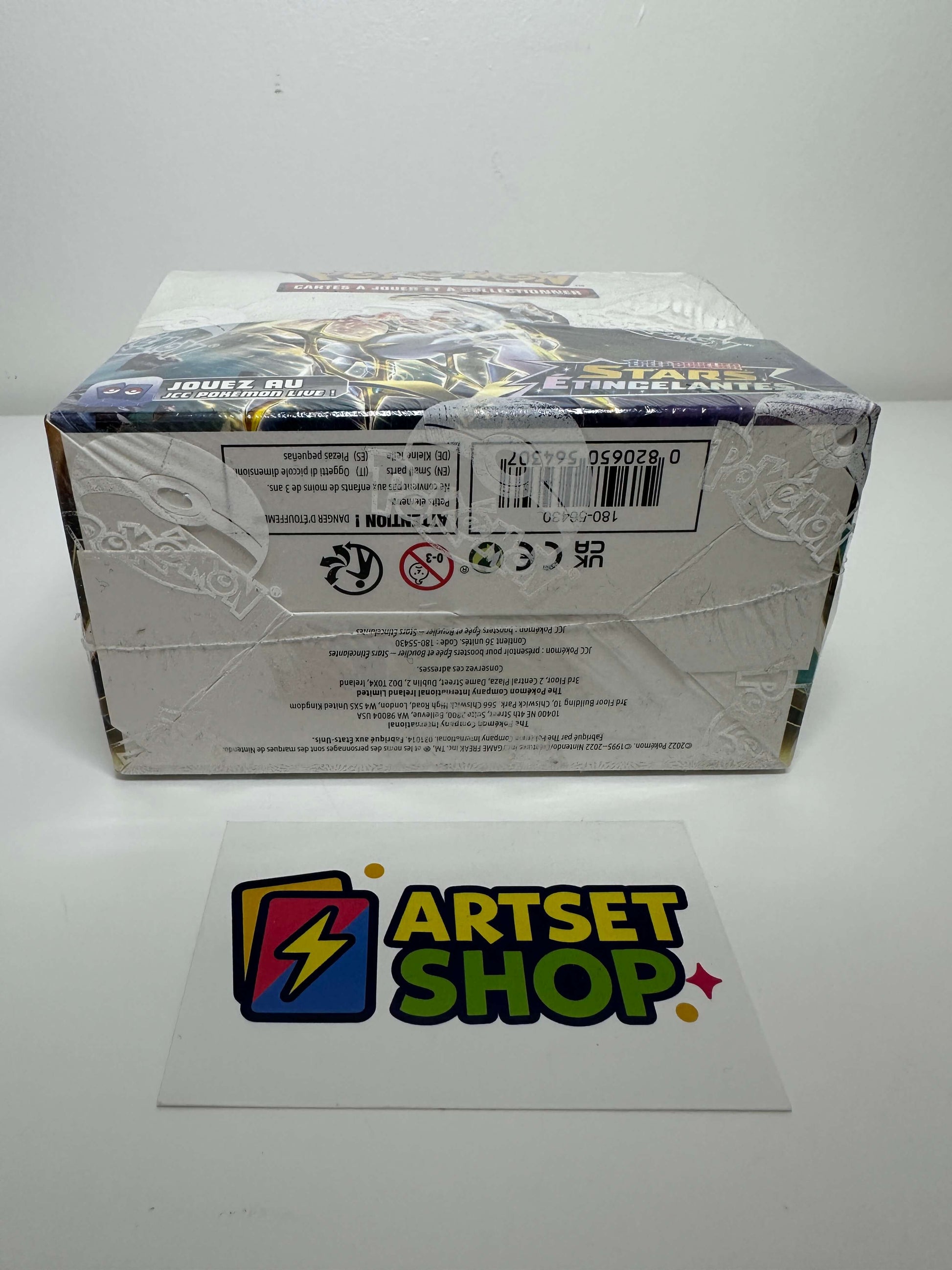 Display Pokémon Stars Étincelantes EB9 vintage - vue avec code-barres