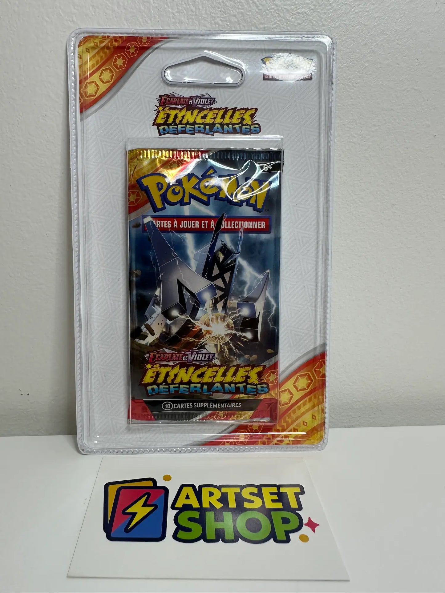 Artset 4 Boosters EV8 Étincelles Déferlantes - Écarlate et Violet scellé - Duralugon