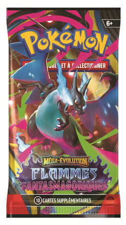 Boîte de 36 boosters Pokémon ME02 Flammes Fantasmagoriques - Édition française - Booster Dracaufeu