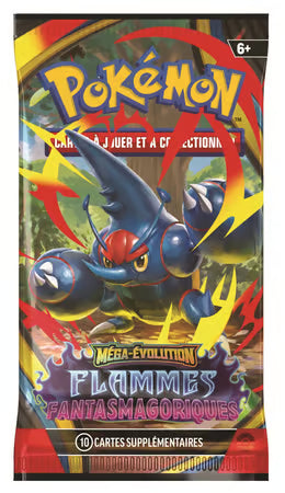 Display Pokémon ME02 Flammes Fantasmagoriques - 36 boosters Méga-Evolution version FR - Booster Scarhino