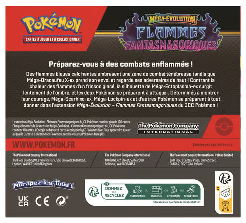 Display officiel Pokémon ME02 Flammes Fantasmagoriques - 36 boosters cartes françaises