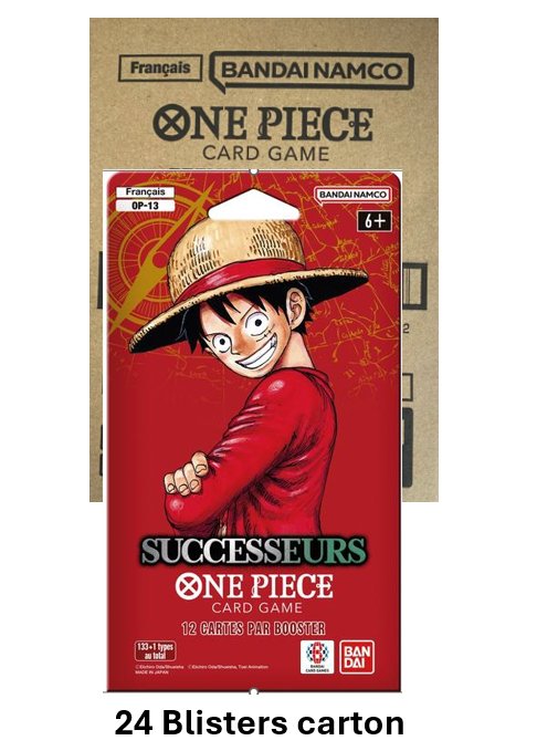 Case Premium One Piece Card Game OP-13 Successeurs contenant 24 boosters en français - Édition 3ᵉ anniversaire avec Luffy, Ace et Sabo