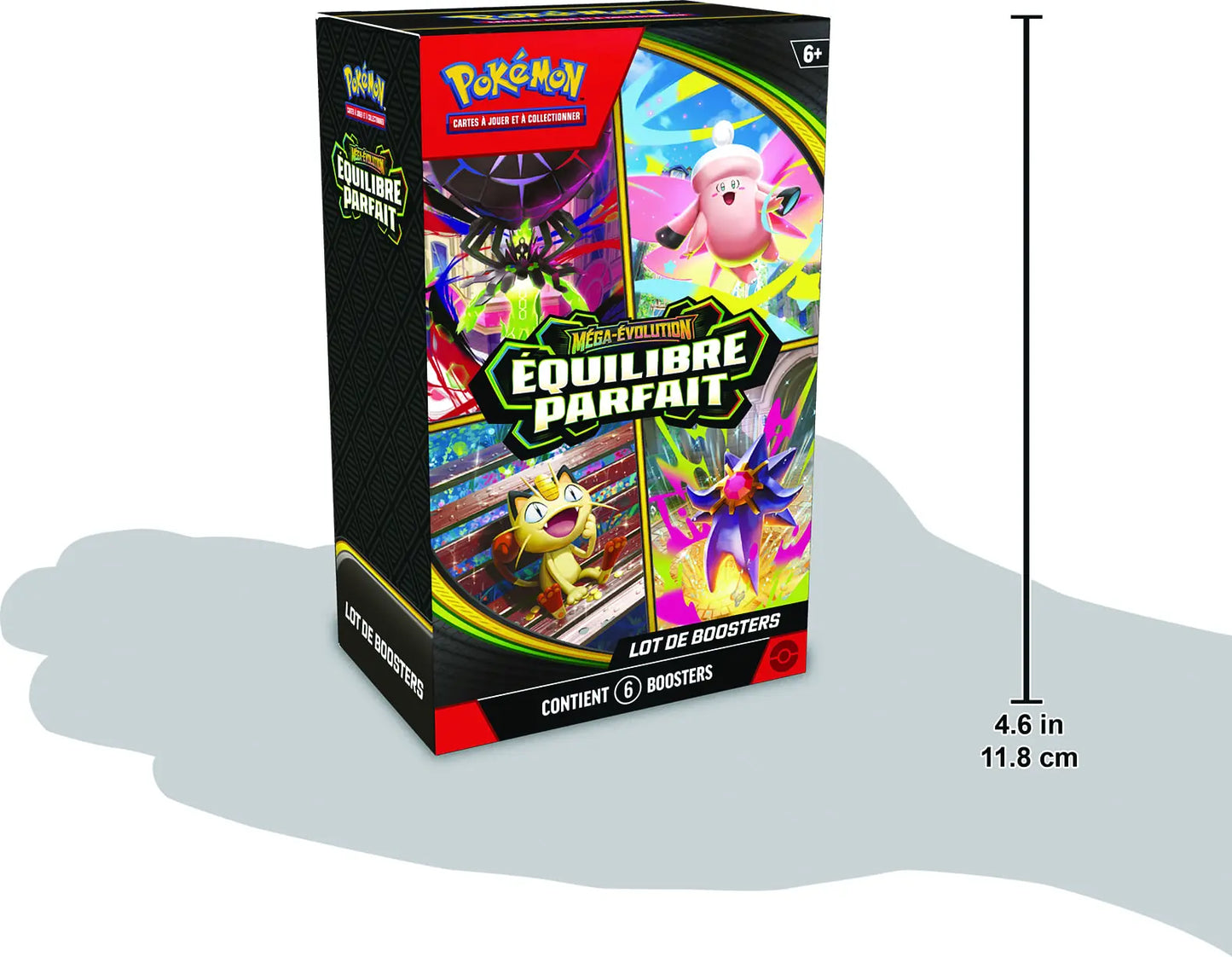 6 boosters Pokemon ME03 Méga-Évolution Équilibre Parfait en français