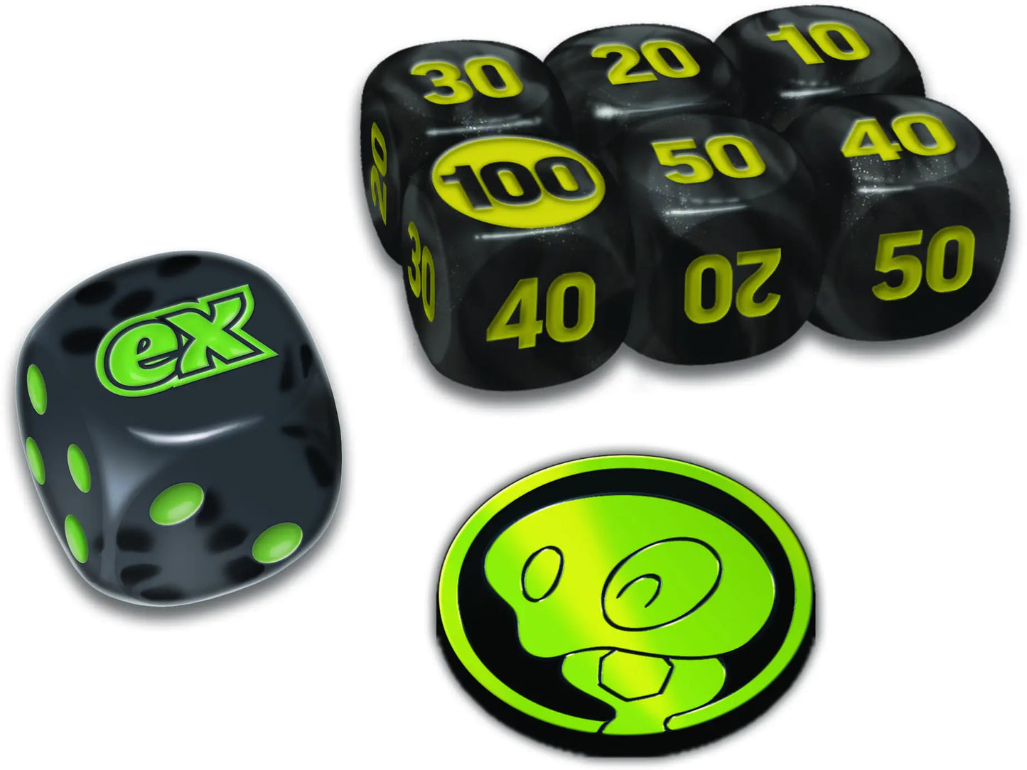 Dés et marqueurs de dégâts Pokemon ETB ME03 Méga-Evolution – Accessoires de jeu TCG officiels