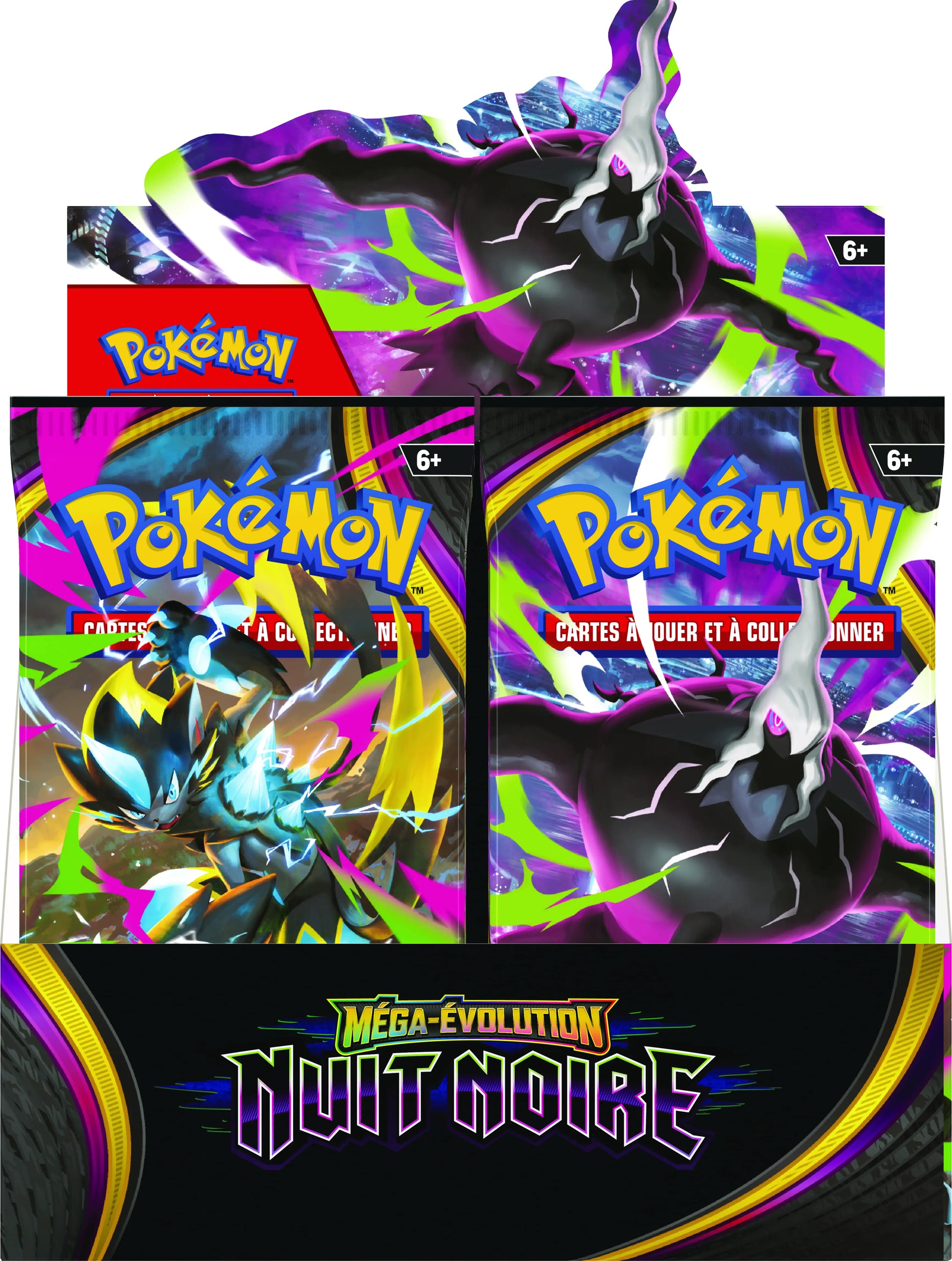 Display Pokémon ME05 Méga-Évolution Nuit Noire 36 boosters français - face avant scellée