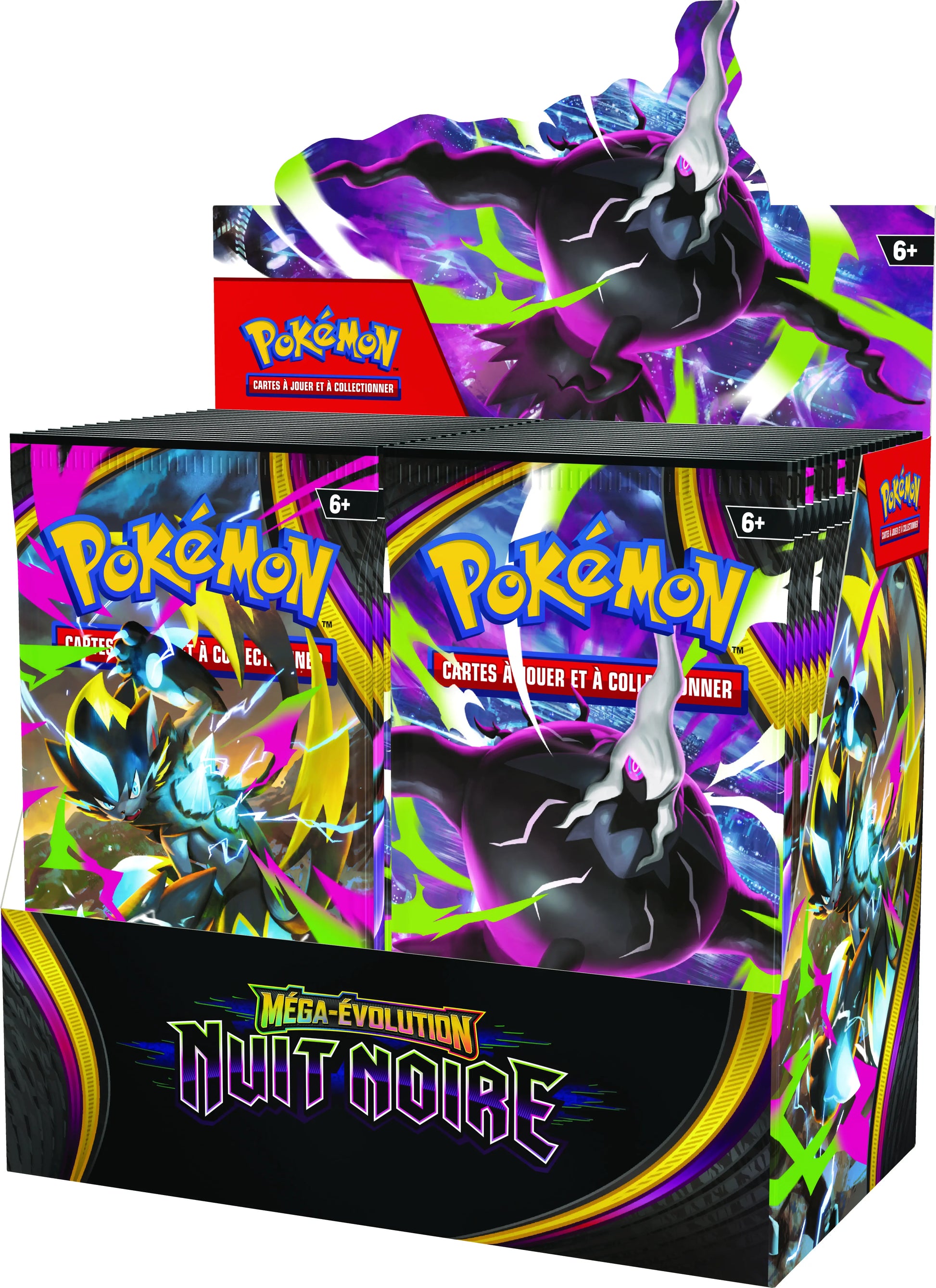 Display Pokémon ME05 Méga-Évolution Nuit Noire 36 boosters français - vue droite