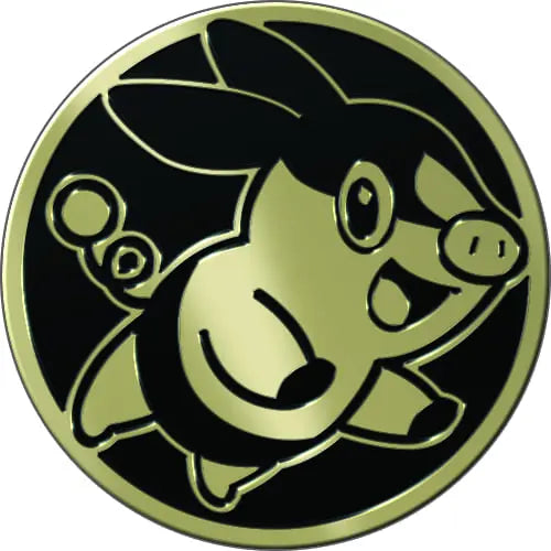 Pièce Pokémon 42mm Méga-Évolution Nuit Noire - Gruikui - accessoire JCC ME05
