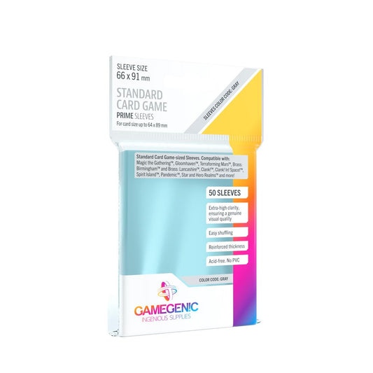 Protèges-cartes Prime Sleeves en polypropylène transparent, protection optimale pour Pokemon