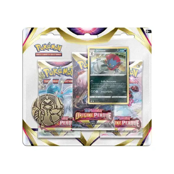 Tripack Pokémon EB11 Dimoret - Origine Perdue Épée et Bouclier français