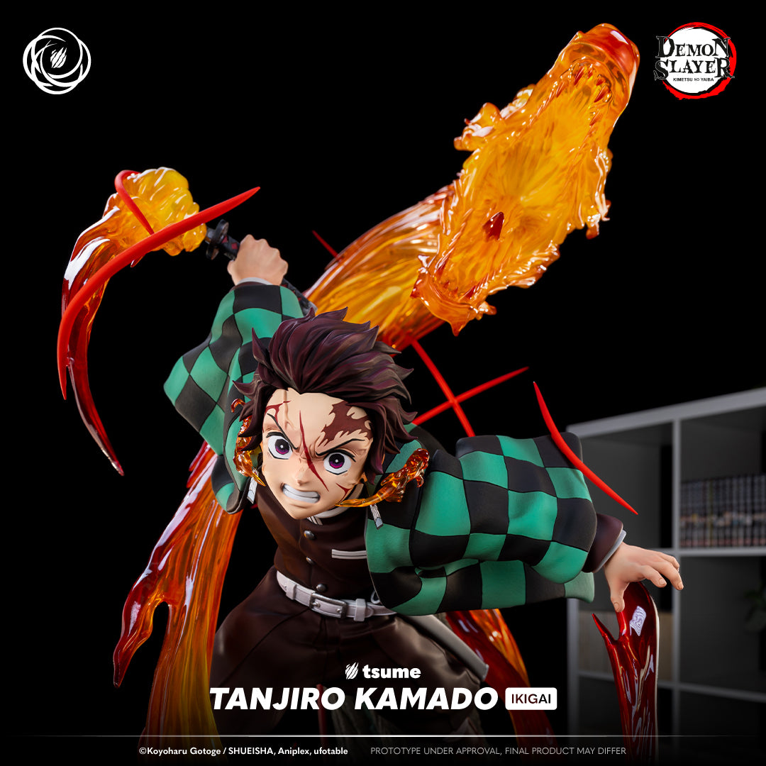 Statue collector Tsume Tanjiro Kamado Ikigai vue rapprochée édition limitée 1/6