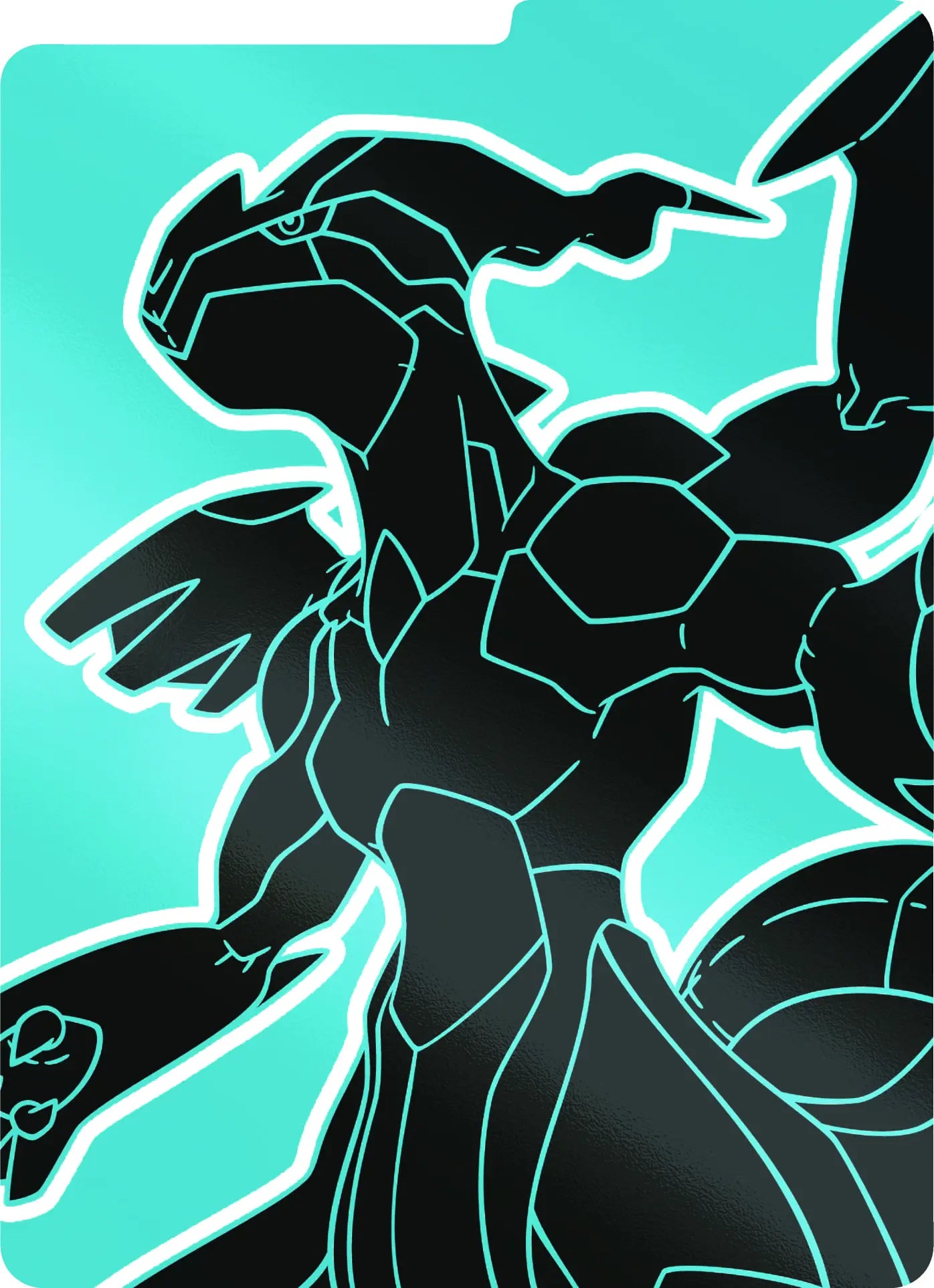 Dos des séparateurs de cartes du coffret ETB Foudre Noire