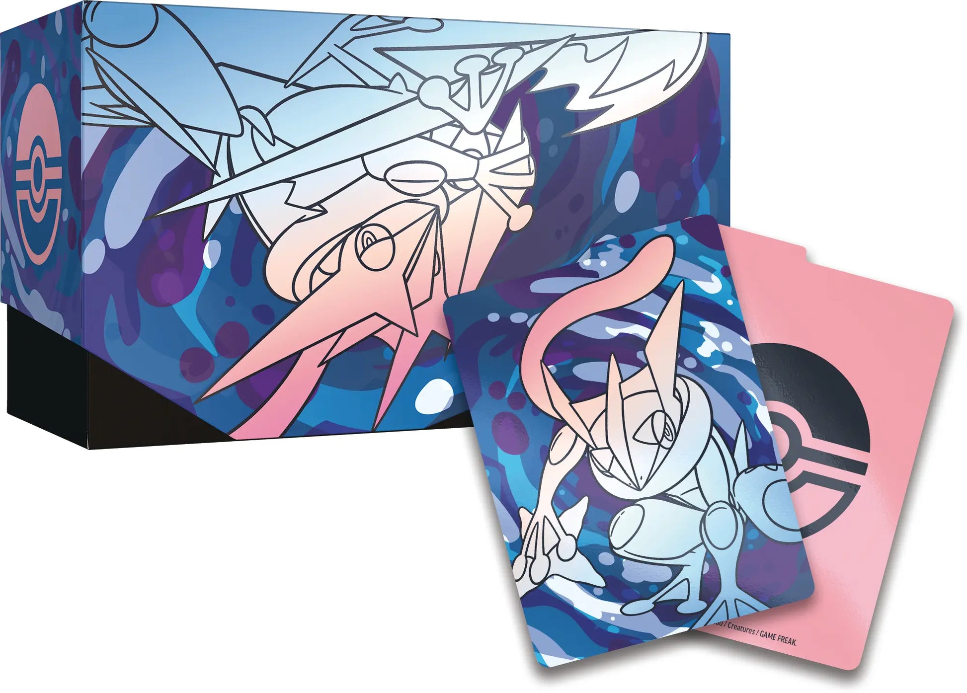 Boîte intérieure + séparateurs (vue d'ensemble) Coffret Dresseur d'Élite Pokémon ME04 Chaos Ascendant – boîte intérieure et séparateurs de cartes