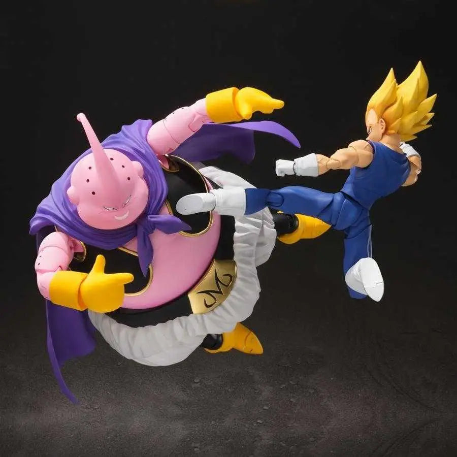 Figurine Majin Buu Good S.H.Figuarts Bandai - pose combat Dragon Ball Z
