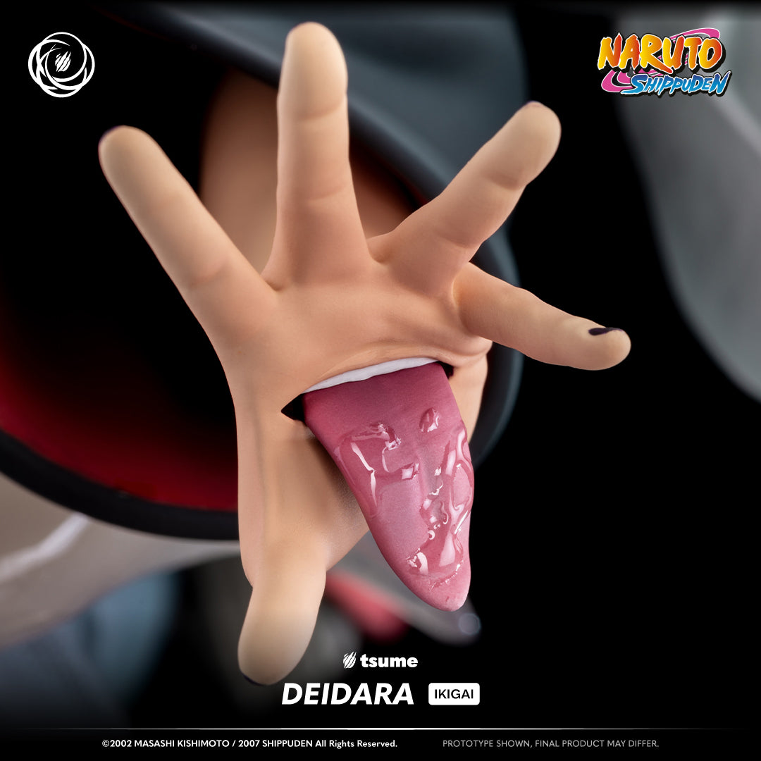 Statue Tsume Deidara Ikigai gros plan détails bouche main Naruto Shippuden 1/6
