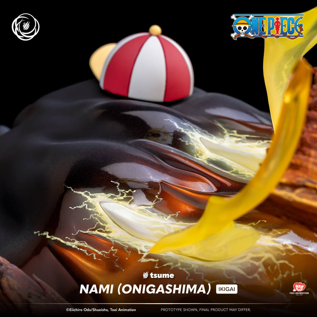 Statue Tsume Nami Onigashima Ikigai socle premium base effets électriques détaillés 1/6