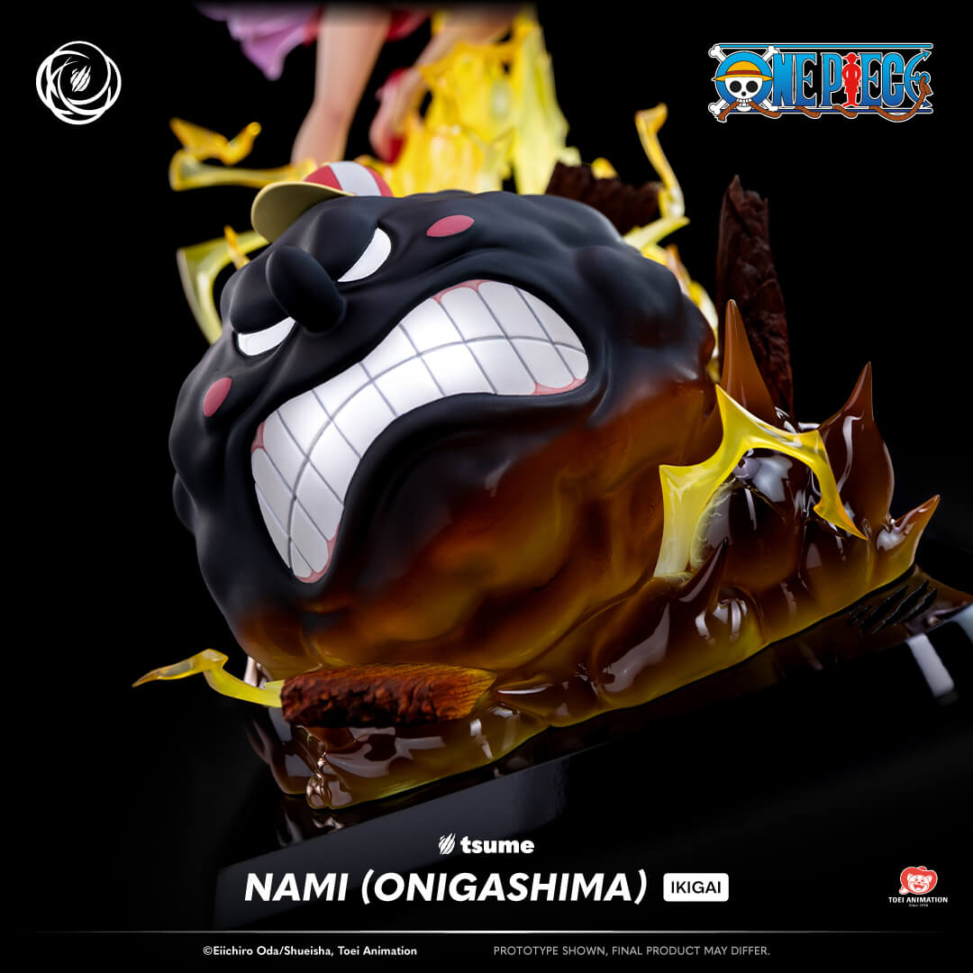 Statue Tsume Nami Onigashima Ikigai vue 3/4 gros plan Zeus édition limitée 1/6
