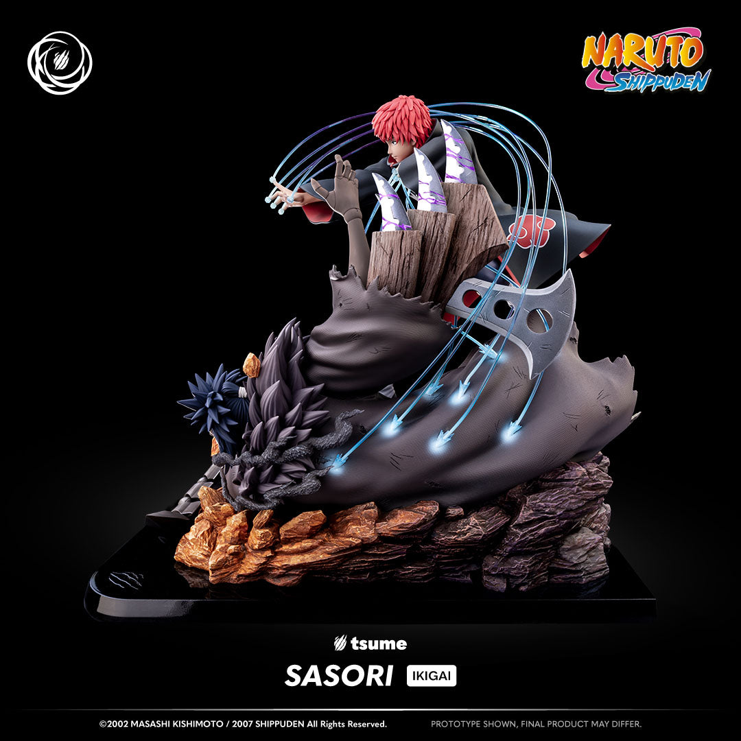 Figurine Tsume Sasori Ikigai vue de profil Akatsuki résine 1/6 détails