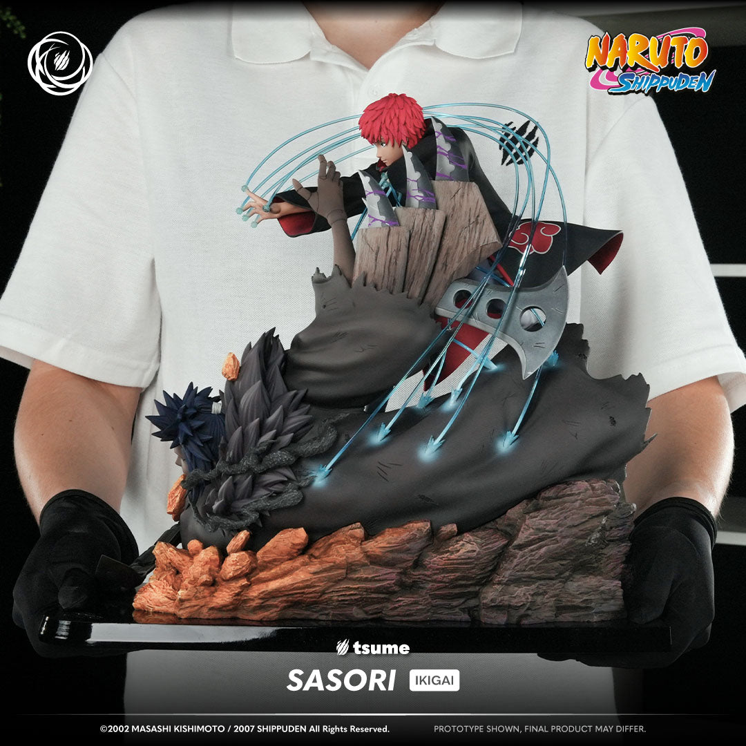 Statue Tsume Sasori Ikigai vue trois-quarts socle détaillé résine premium 1/6