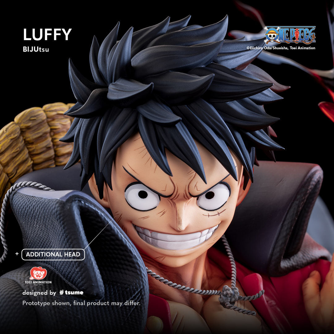 Statue Tsume Luffy Bijutsu visage souriant pièce interchangeable ONE PIECE 1/4