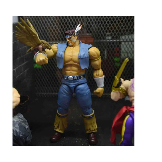 Figurine articulée Hawk Street Fighter 2 - détails des 25 points d'articulation