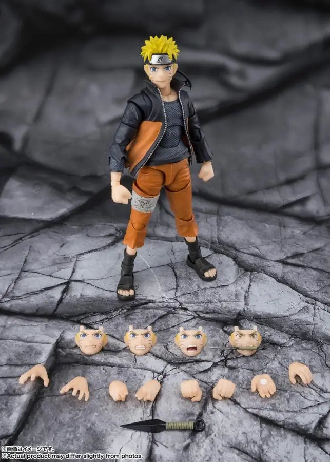 Figurine Naruto Uzumaki S.H.Figuarts - accessoires et pièces interchangeables inclus