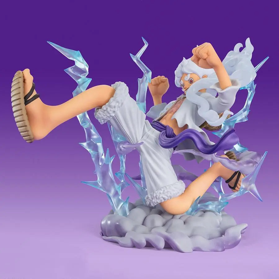 Figurine Luffy Gear 5 One Piece profil Figuarts Zero Extra Battle Bandai 30cm