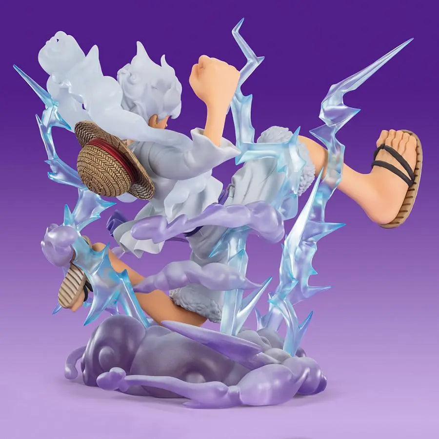 Figurine Luffy Gear 5 One Piece vue arrière Figuarts Zero Bandai 30cm