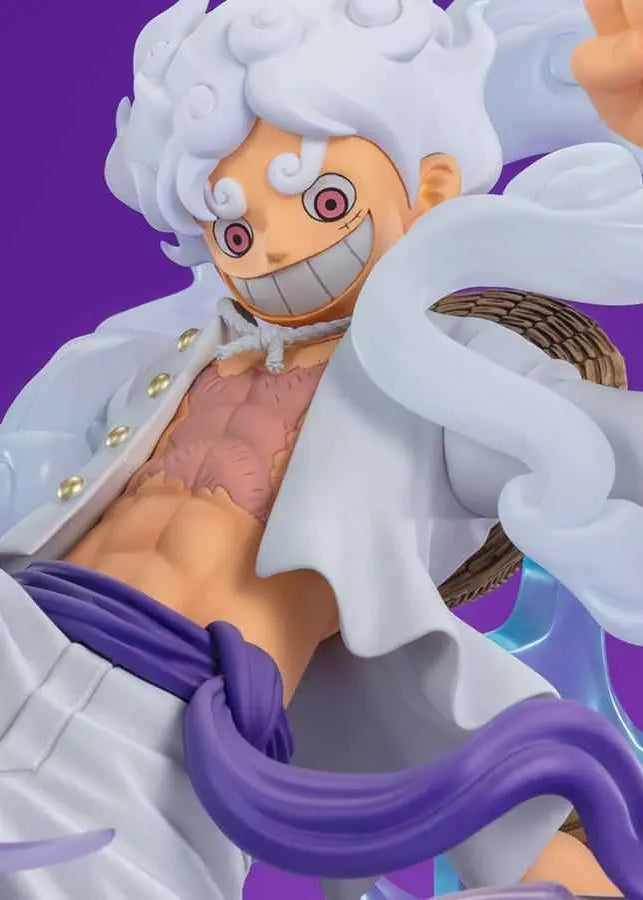 Figurine Luffy Gear 5 One Piece 30cm Figuarts Zero Bandai gros plan