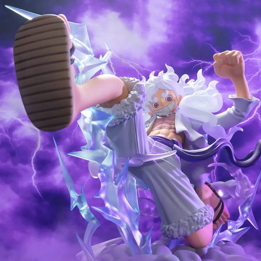 Figurine Luffy Gear 5 One Piece ambiance display Figuarts Zero Bandai 30cm