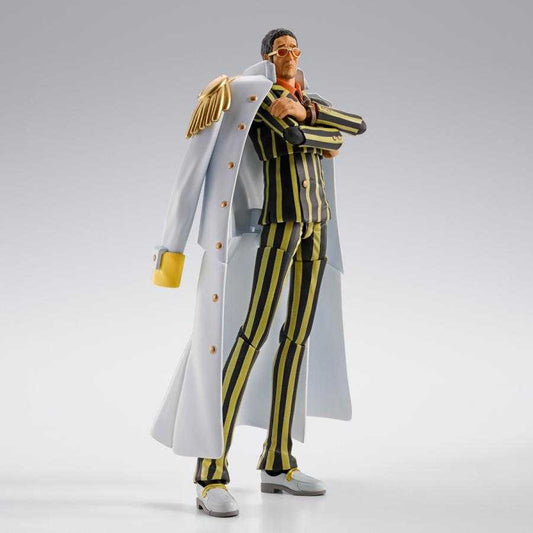 Figurine S.H.Figuarts Kizaru - vue de profil montrant les détails du costume